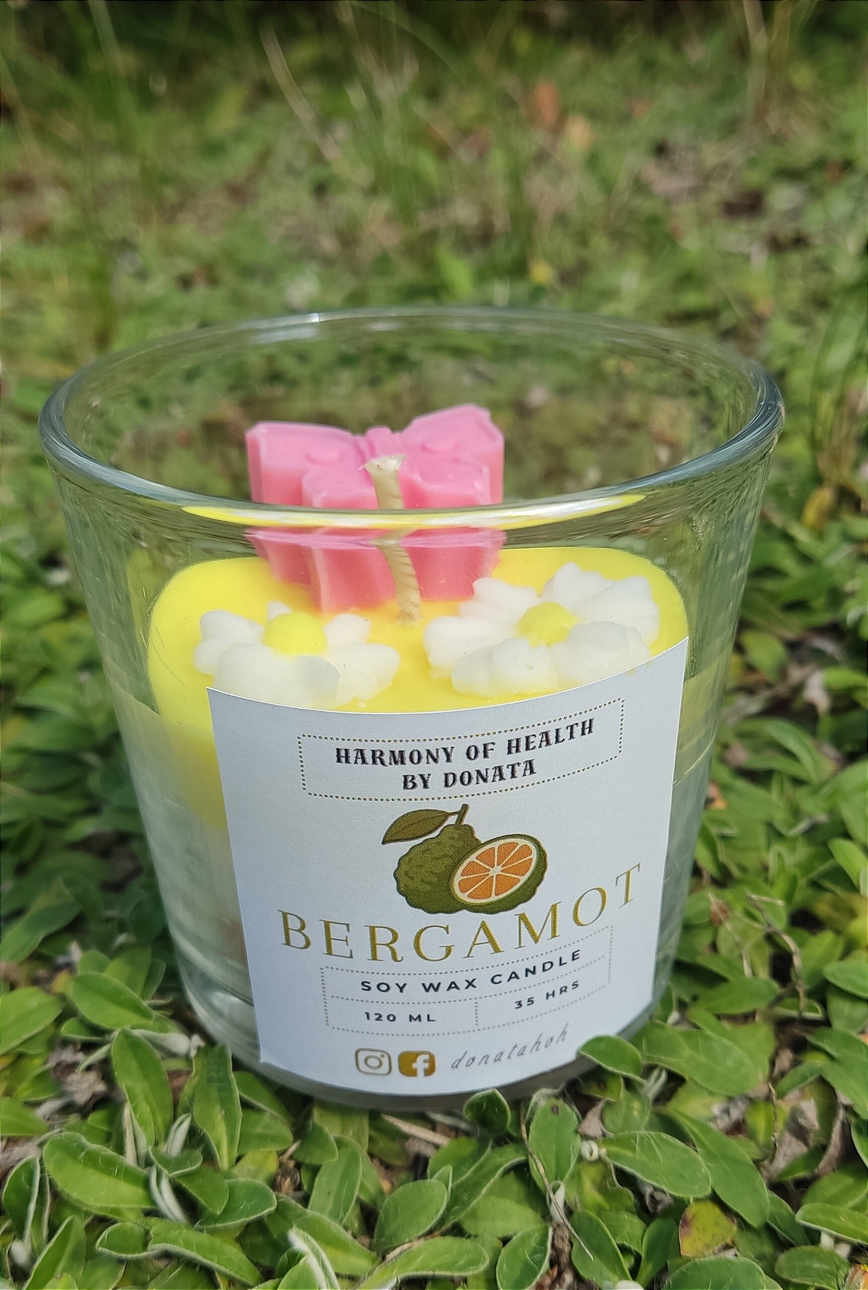 Bergamot Scented Soy Candle - Image 2